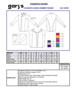 Teramo 119 Unisex Küchenjacke