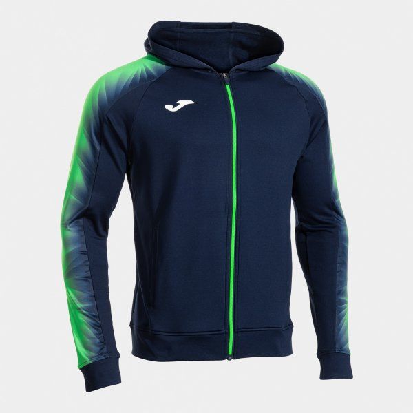 Elite Xi Zip-Up Hoodie Navy Fluor Green 12 (2XS)