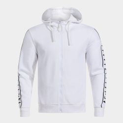 Heroic Zip-Up Hoodie White Black