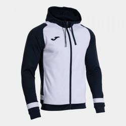 Lider Zip-Up Hoodie White Dark Navy