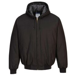 Chaqueta con capucha y forro acolchado de pato
