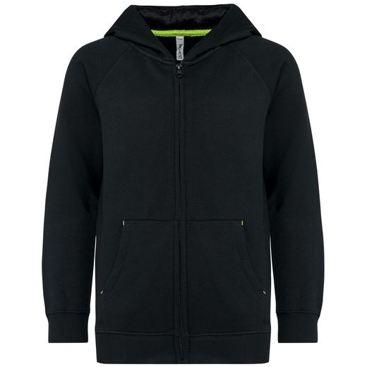 Kinderjacke mit Reißverschluss und Kapuze