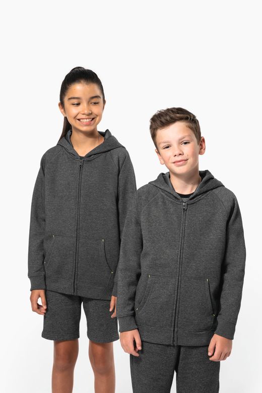 Kinderjacke mit Reißverschluss und Kapuze