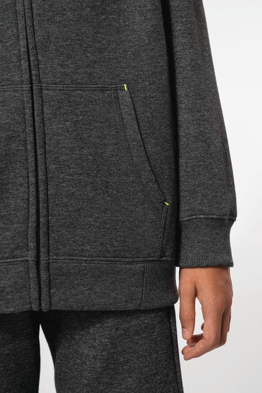Kinderjacke mit Reißverschluss und Kapuze