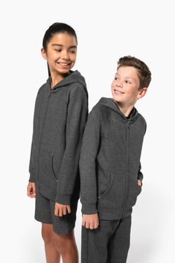 Kinderjacke mit Reißverschluss und Kapuze