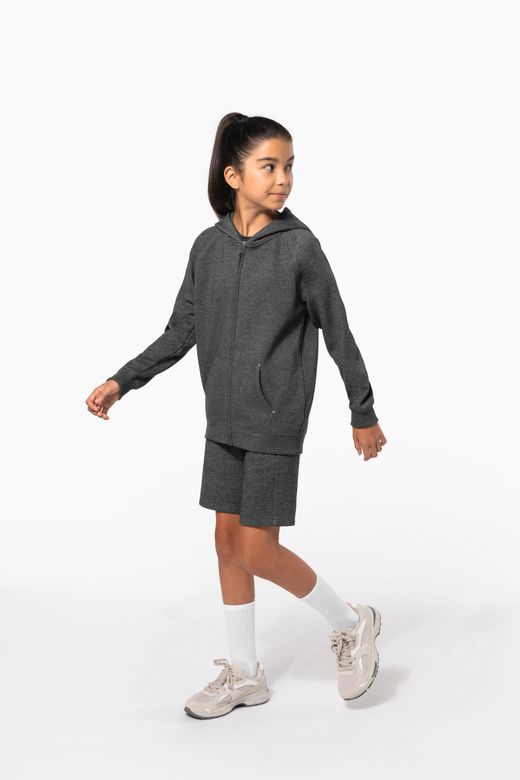Kinderjacke mit Reißverschluss und Kapuze