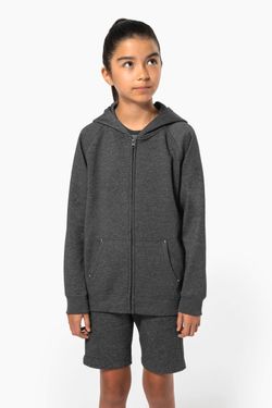 Kinderjacke mit Reißverschluss und Kapuze