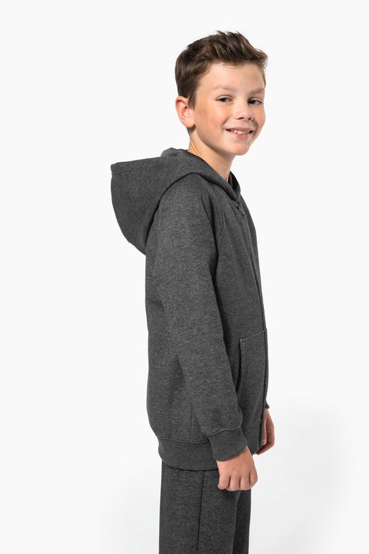 Kinderjacke mit Reißverschluss und Kapuze