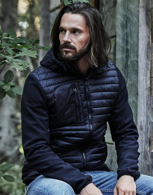 Crossoverjacke mit Kapuzenmann