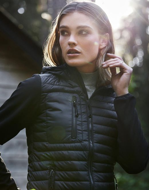 Veste croisée pour femmes avec capuche