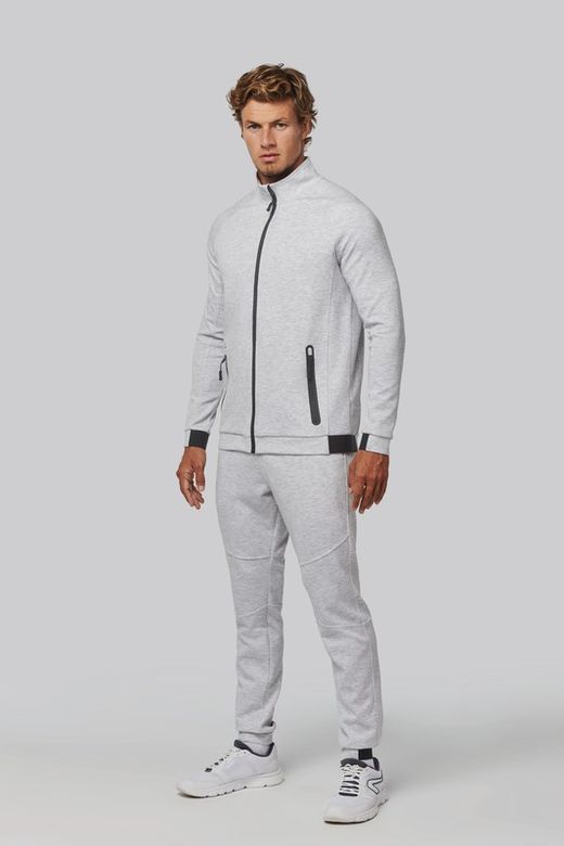 Chaqueta cuello alto hombre