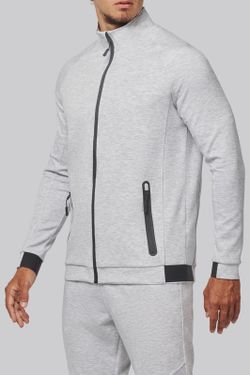 Chaqueta cuello alto hombre