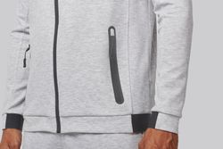 Chaqueta cuello alto hombre