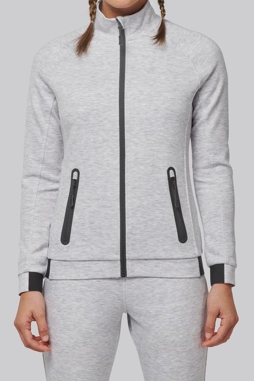 Chaqueta cuello alto mujer