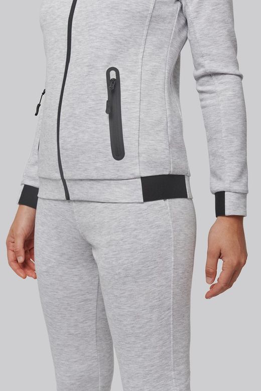 Chaqueta cuello alto mujer