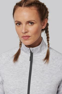 Chaqueta cuello alto mujer
