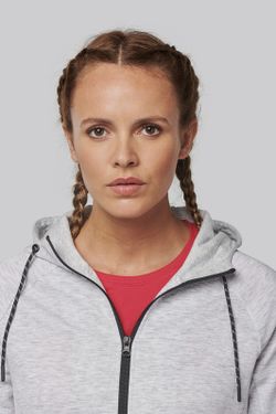 Chaqueta de chándal performance con capucha mujer