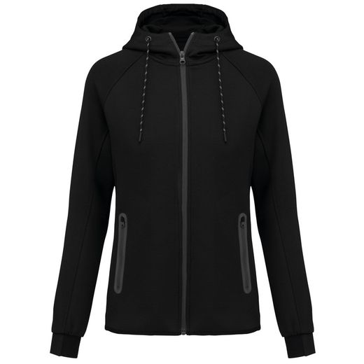 Chaqueta de chándal performance con capucha mujer