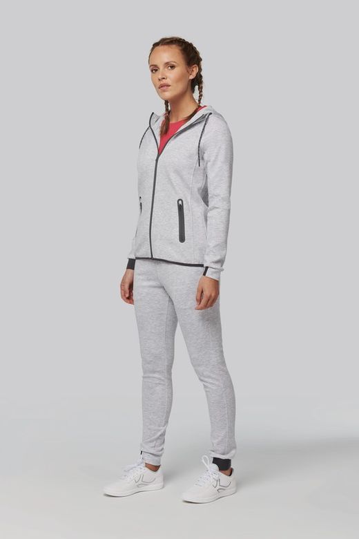 Chaqueta de chándal performance con capucha mujer