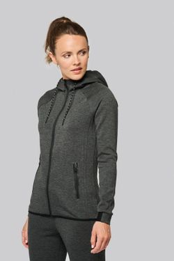 Chaqueta de chándal performance con capucha mujer