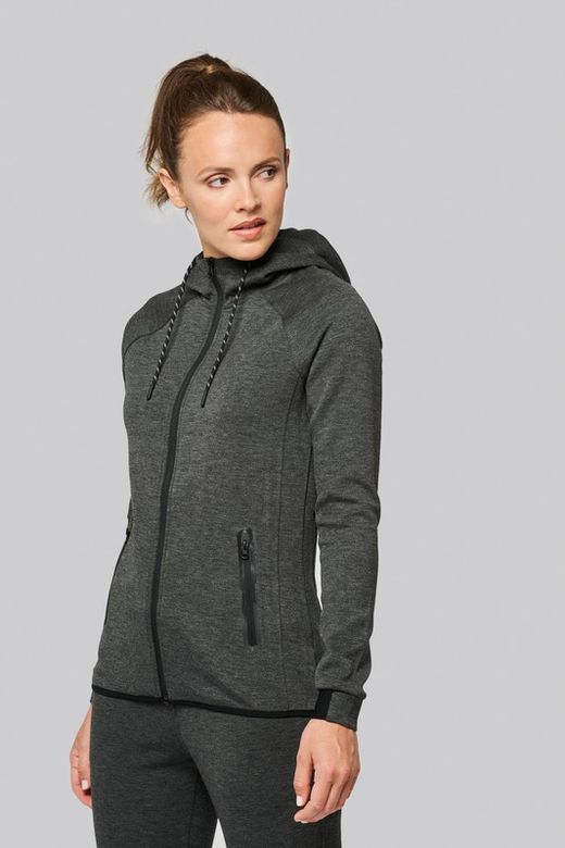 Chaqueta de chándal performance con capucha mujer
