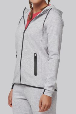 Chaqueta de chándal performance con capucha mujer
