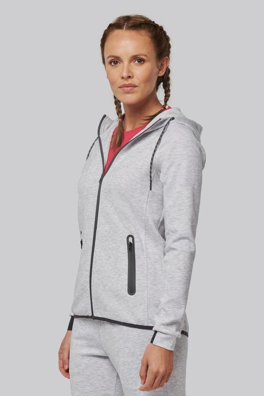 Chaqueta de chándal performance con capucha mujer