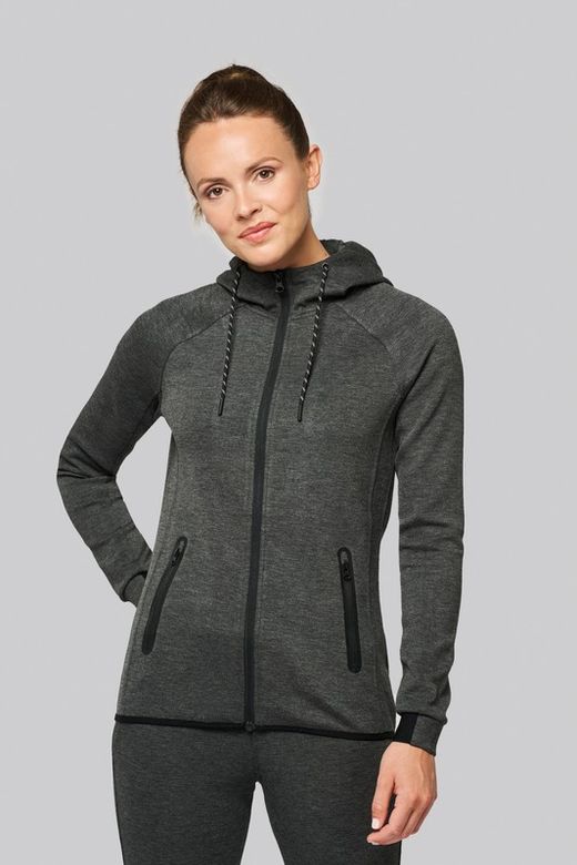 Chaqueta de chándal performance con capucha mujer