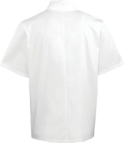 Chef Jacket Snap Buttons Kurzarm
