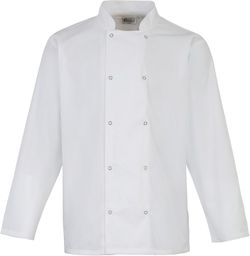 Chef Jacket Snap Buttons Langarm