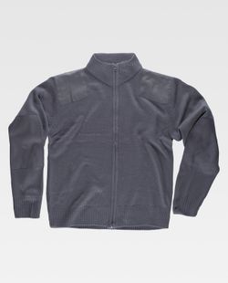 Reißverschlussjacke mit Schulter- und Ellbogenverstärkung Grau