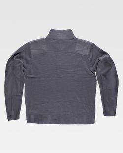 Reißverschlussjacke mit Schulter- und Ellbogenverstärkung Grau