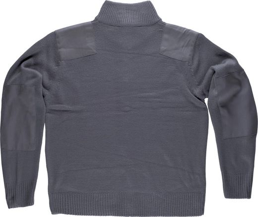Reißverschlussjacke mit Schulter- und Ellbogenverstärkung Grau