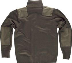 Reißverschlussjacke mit Schulter- und Ellbogenverstärkung Khaki Green