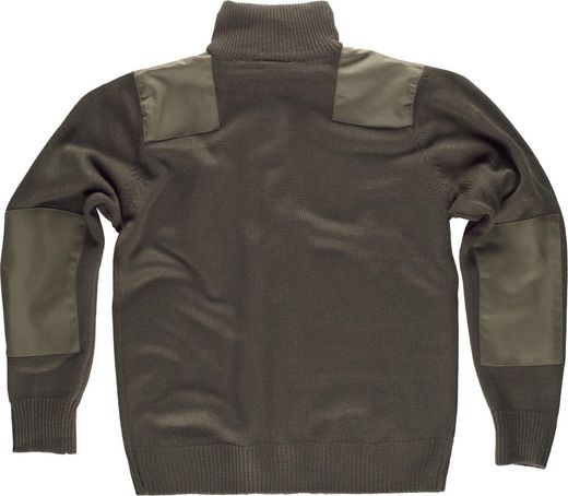 Reißverschlussjacke mit Schulter- und Ellbogenverstärkung Khaki Green