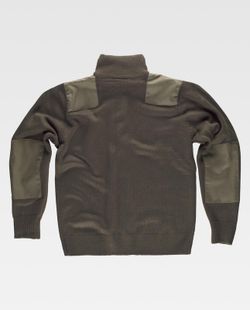Reißverschlussjacke mit Schulter- und Ellbogenverstärkung Khaki Green