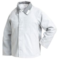 CHAQUETA de Cuero serraje gris calidad standard tallas S-3XL