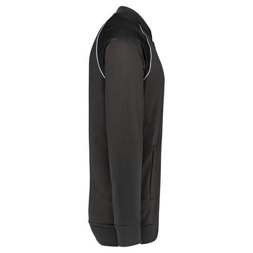 Giacca tuta unisex con zip e colletto rigato