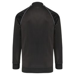 Giacca tuta unisex con zip e colletto rigato