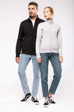 PLUSH JACKE MIT MÄNNERZIPPER