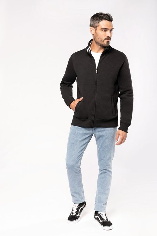 PLUSH JACKE MIT MÄNNERZIPPER