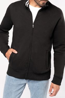 PLUSH JACKE MIT MÄNNERZIPPER