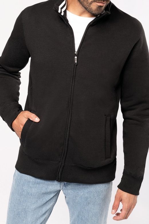 PLUSH JACKE MIT MÄNNERZIPPER