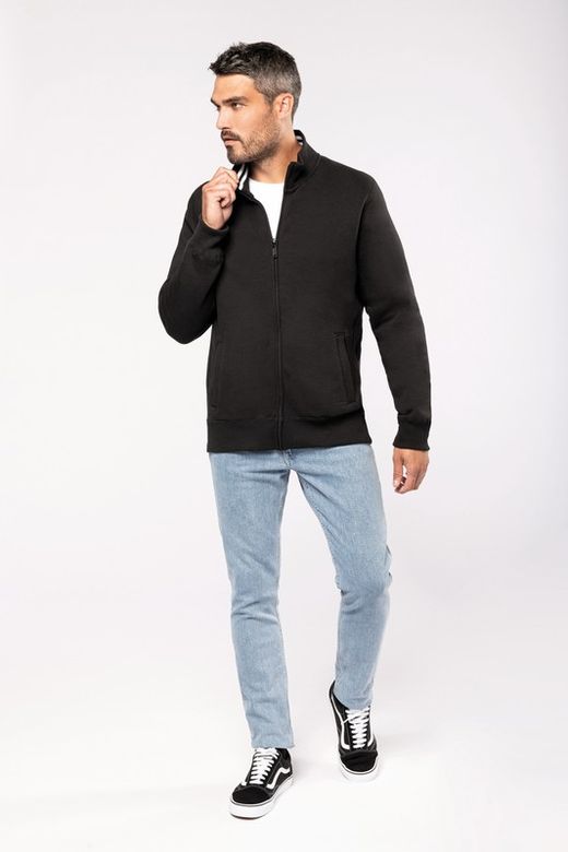 PLUSH JACKE MIT MÄNNERZIPPER