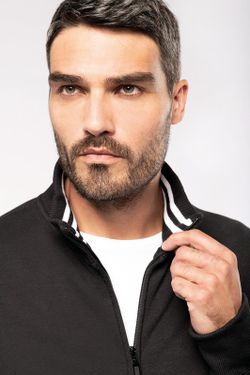 PLUSH JACKE MIT MÄNNERZIPPER