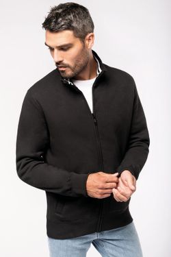 PLUSH JACKE MIT MÄNNERZIPPER