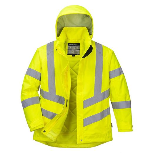 Damen Warnschutz Winterjacke