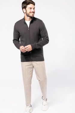 Gestrickte Jacke mit Reißverschluss
