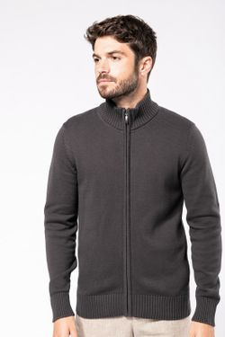 Gestrickte Jacke mit Reißverschluss