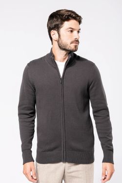 Gestrickte Jacke mit Reißverschluss